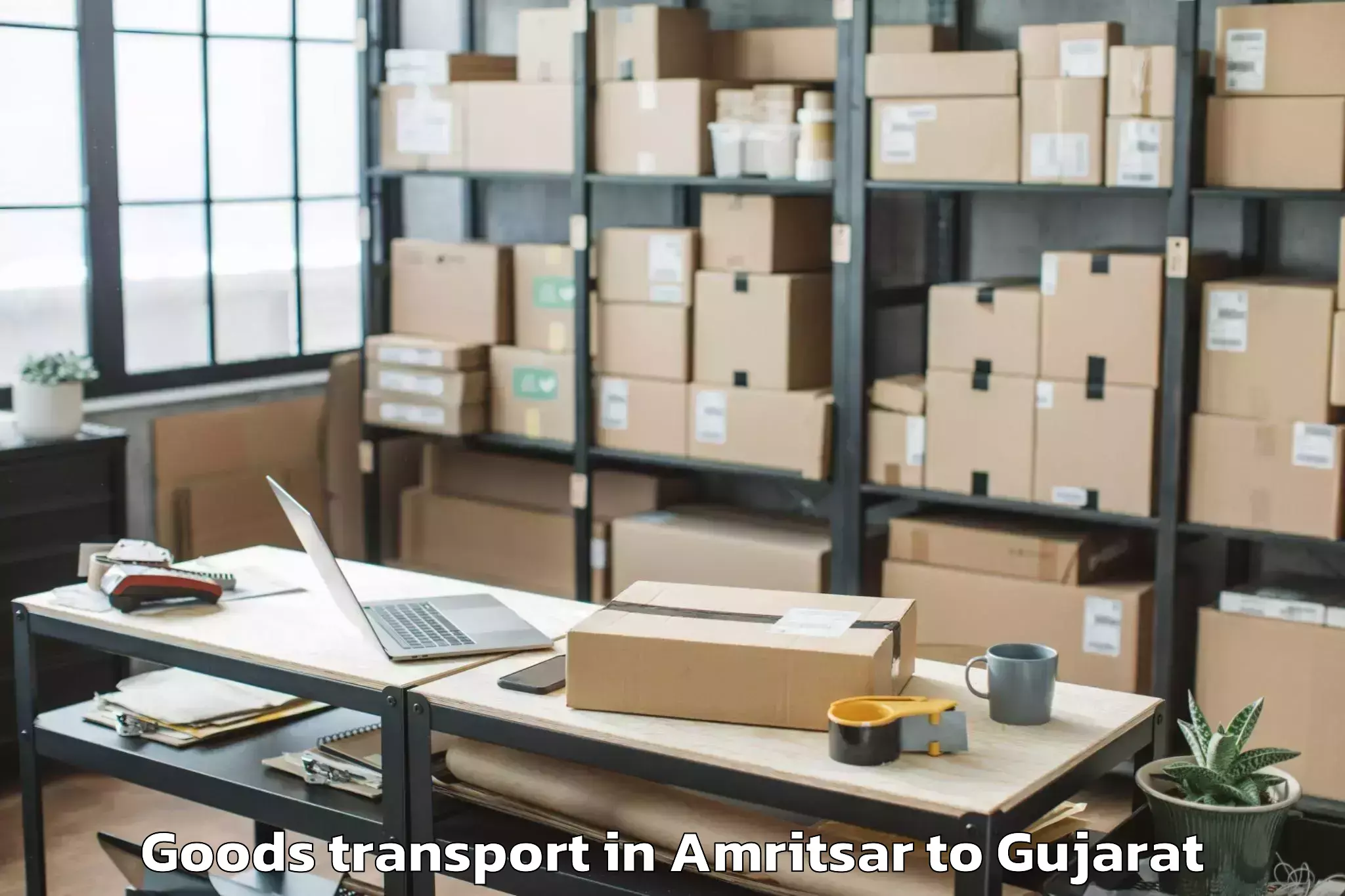 Amritsar to Kadi Sarva Vishwavidyalaya Gan Goods Transport